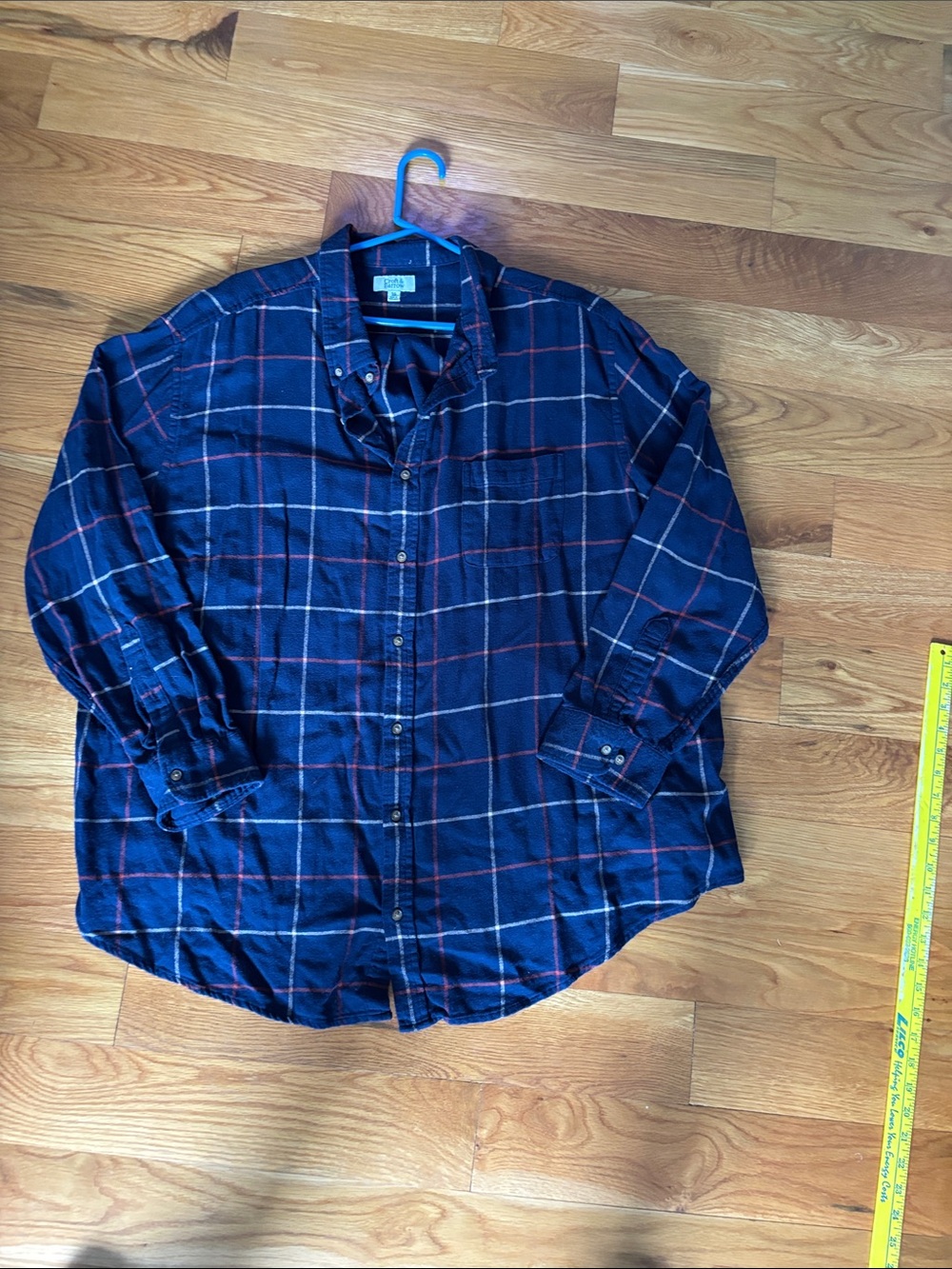 Classic Navy Plaid Flannel Button-Up Shirt - Croft & Barrow